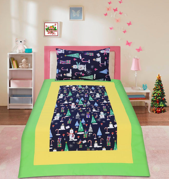 Cartoon Character Bed Sheet pleated Single -30157 Hover Image