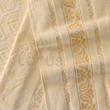 Cream Imperial Leaf - 2-Pcs Jacquard Towel Set