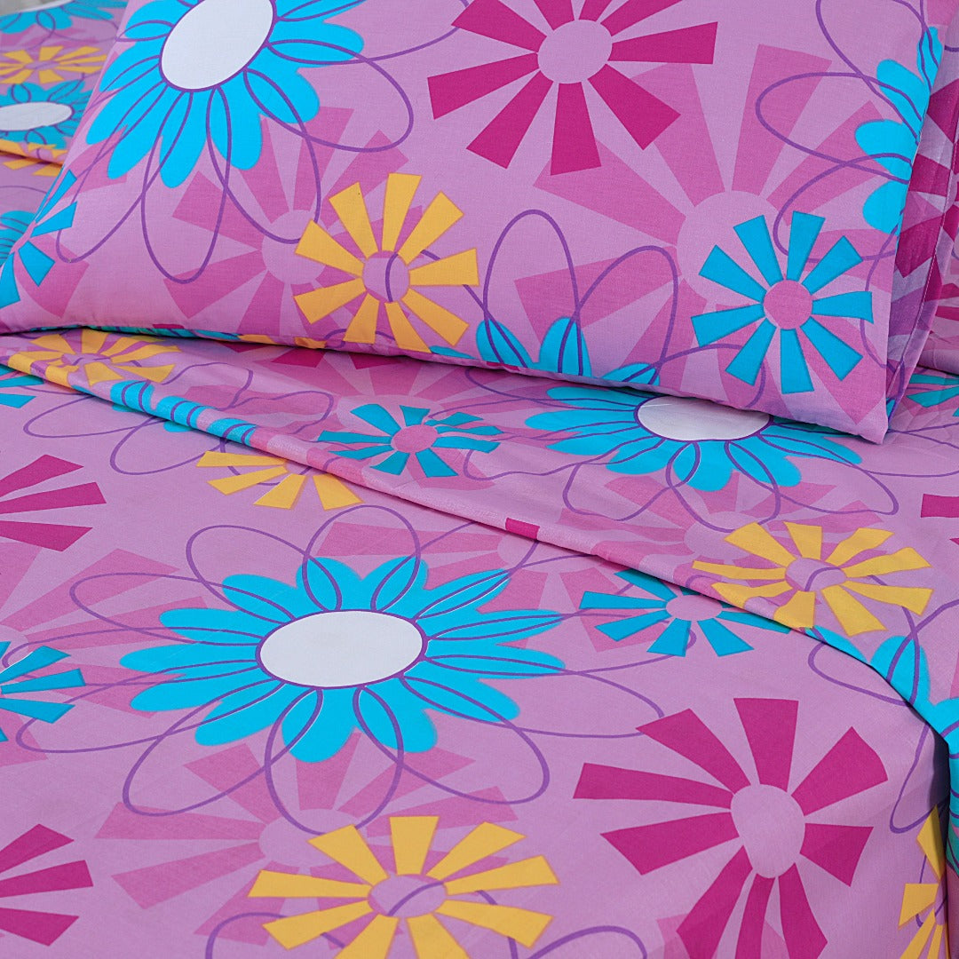 Heritage Floral Bed Sheet Set Single