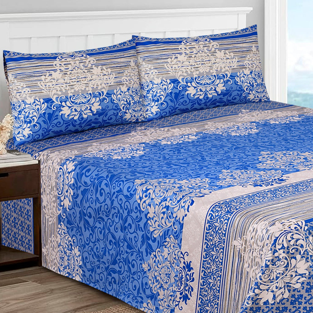 Sky Paisley Bed Sheet Set King