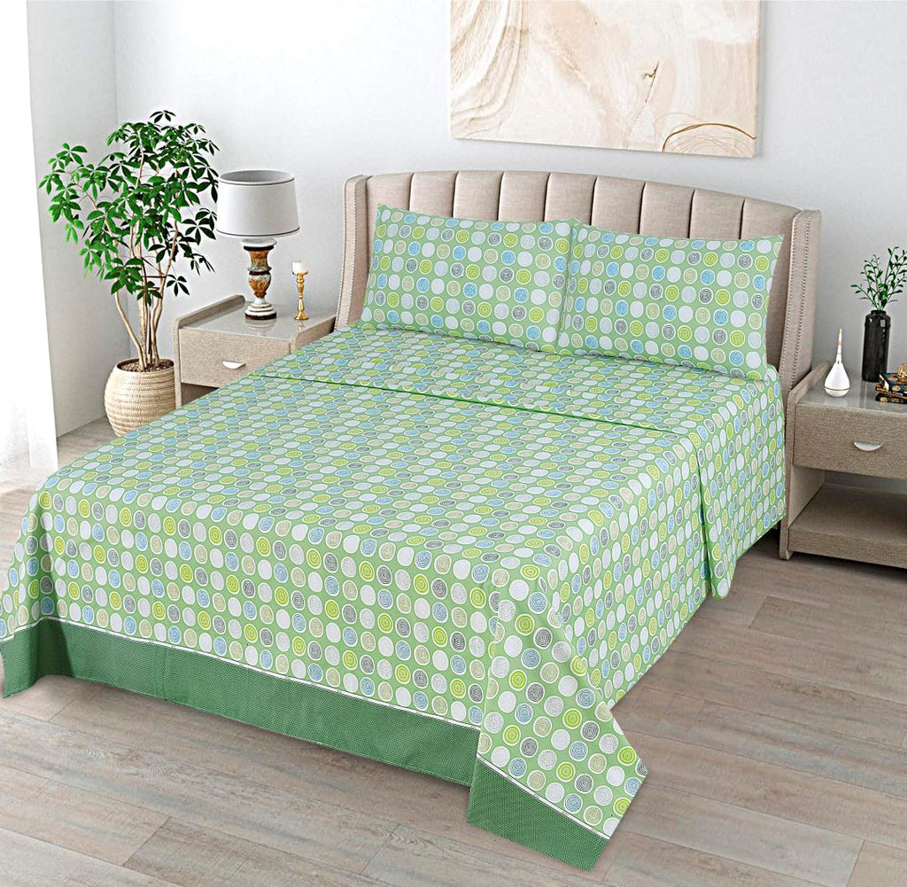 Multi Circle Bed Sheet Set King