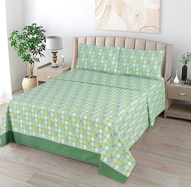 Multi Circle Bed Sheet Set Queen Hover Image
