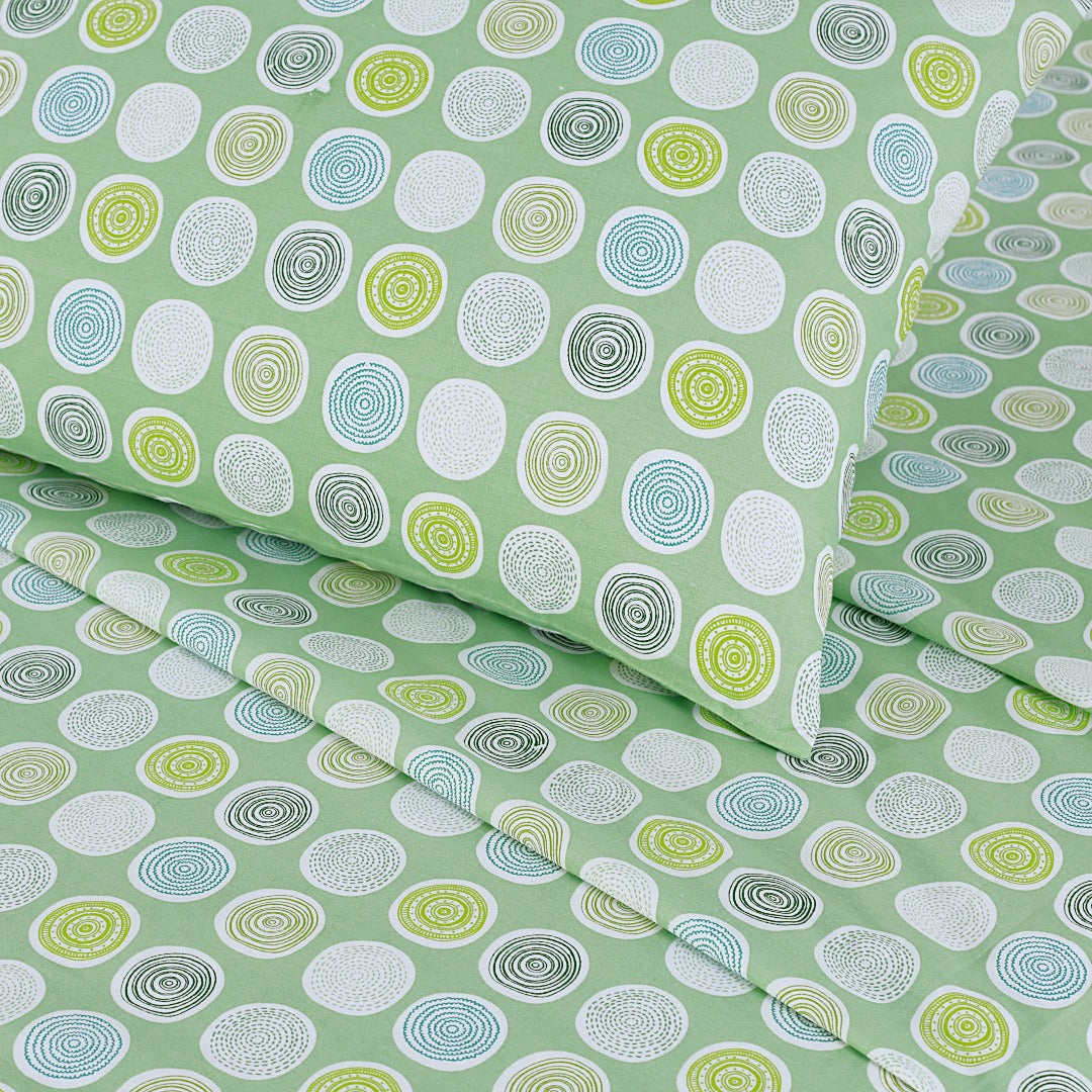 Multi Circle Bed Sheet Set King