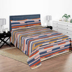 Multi Color Stripe Bed Sheet Set King