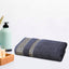 Cool Gray Greek Key - Jacquard  Bath Towel