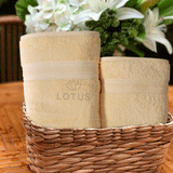 Cream V Stripe - 2-Pcs Towel Set