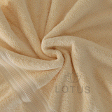 Cream V Stripe -  Bath Towel