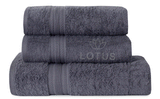 Gray V Stripe - 3-Pcs Towel Set