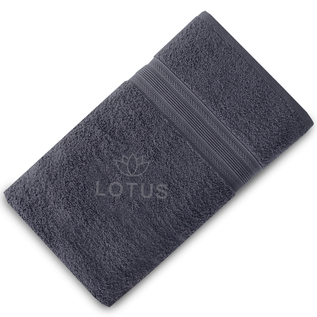 Gray V Stripe -  Bath Towel Main Image