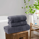 Gray V Stripe - 3-Pcs Towel Set