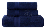 Navy V Stripe - 3-Pcs Towel Set