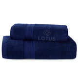 Navy V Stripe - 2-Pcs Towel Set