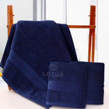 Navy V Stripe - 2-Pcs Towel Set