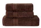 Chocolate V Stripe - 3-Pcs Towel Set
