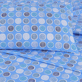 Multi Circle blue Bed Sheet Set Queen