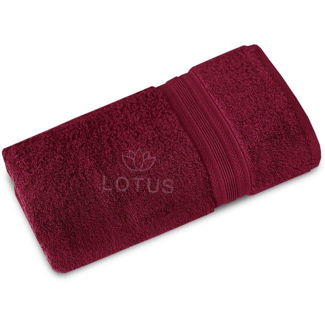 Maroon V Stripe -  Bath Towel Main Image