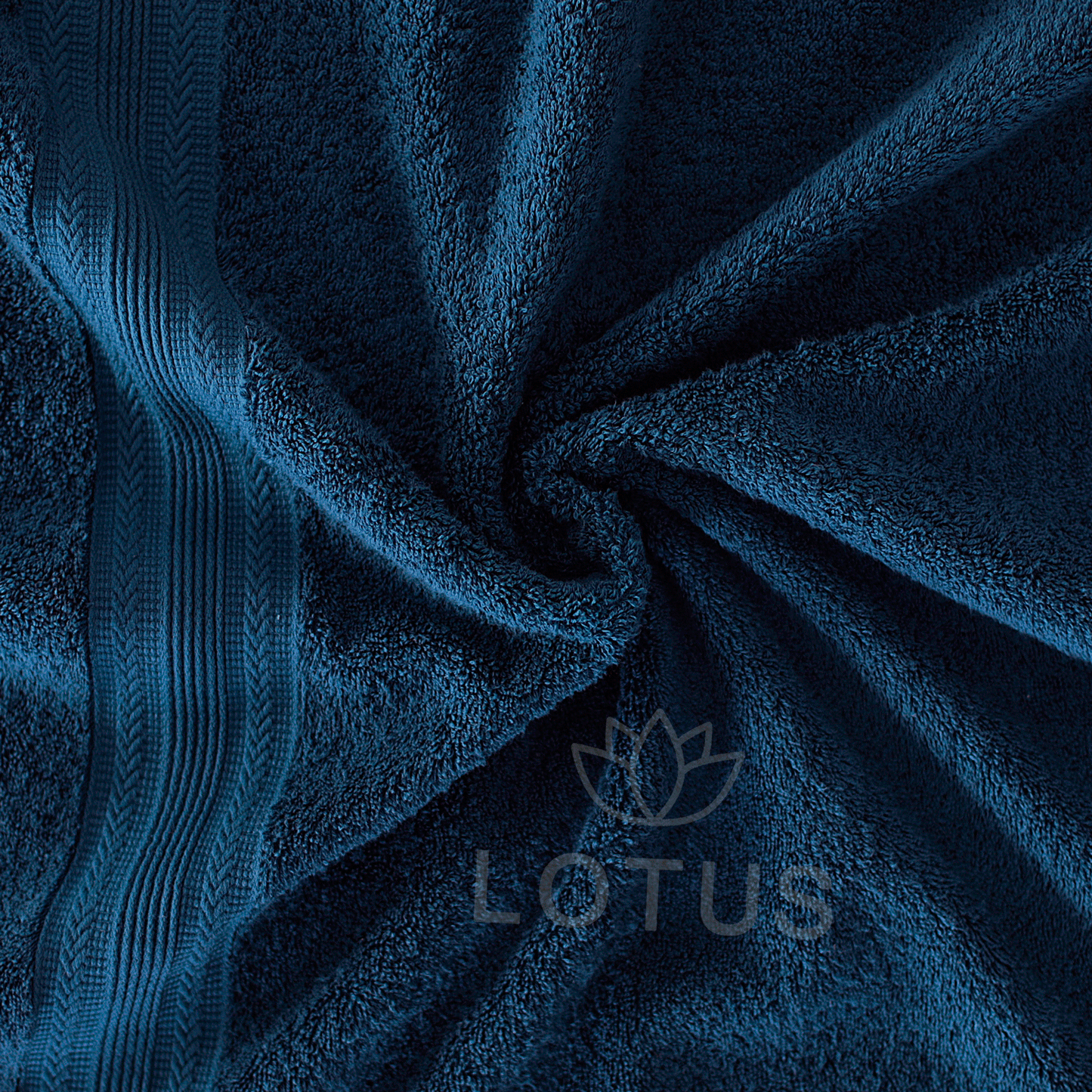 100% Cotton Towel Set – Zinc V Stripe, 3 Pc, 500 GSM, Soft, Absorbent & Durable