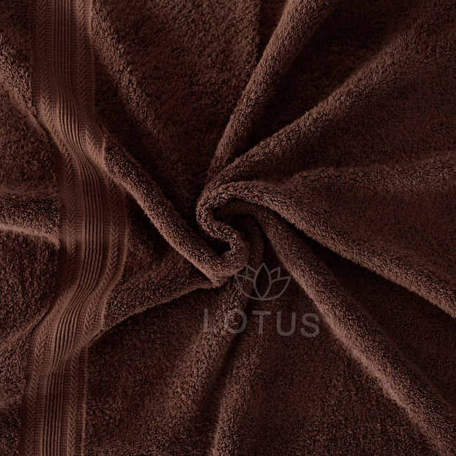 Chocolate V Stripe -  Bath Towel Main Image