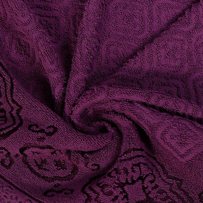 Purple Damask - 2-Pcs Jacquard Towel Set Main Image