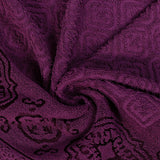 Purple Damask - Jacquard Hand Towel