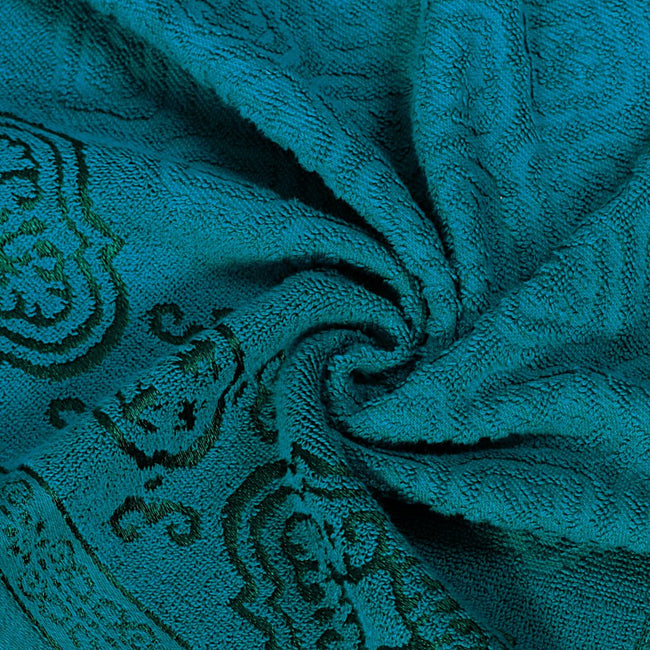 Lake Green Damask - Jacquard Hand Towel Main Image