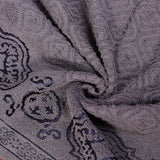 Charcoal Damask - Jacquard Bath Towel