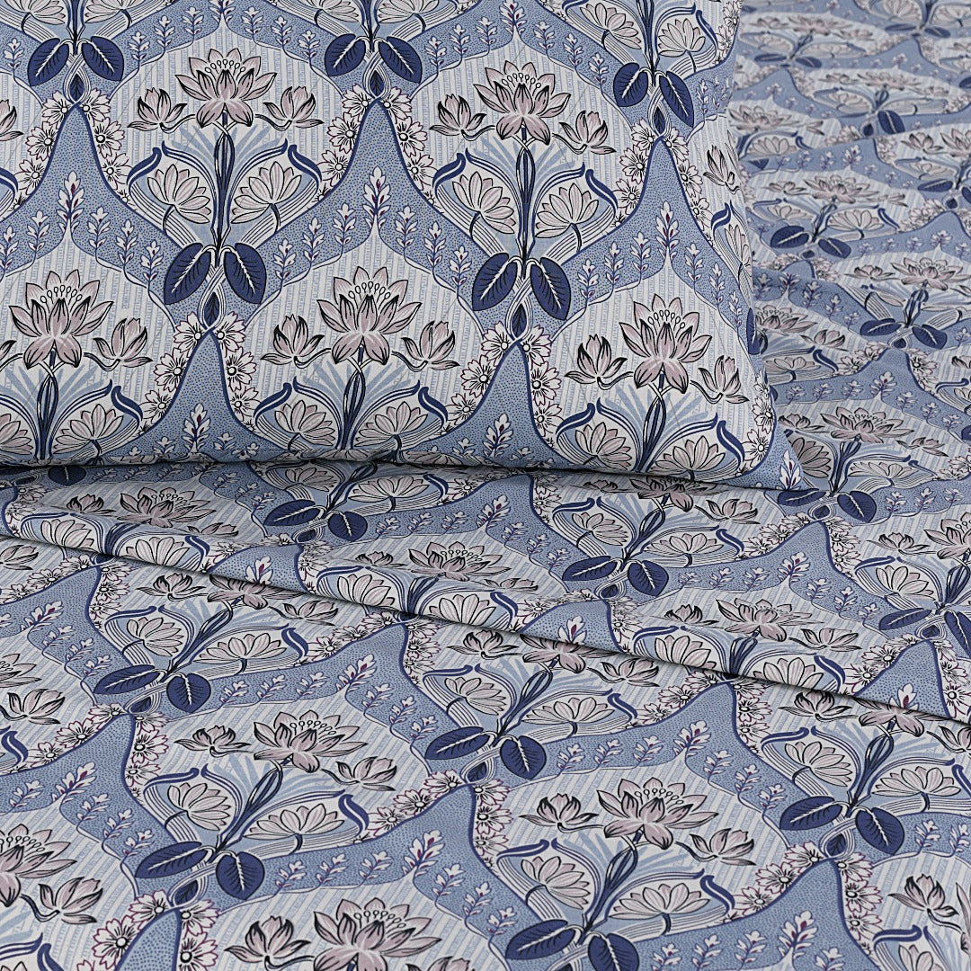 Floral Elegance  Bed Sheet Set King