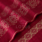 Maroon Flower - Jacquard Bath Towel