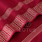 Maroon Versatile - Jacquard Bath Towel