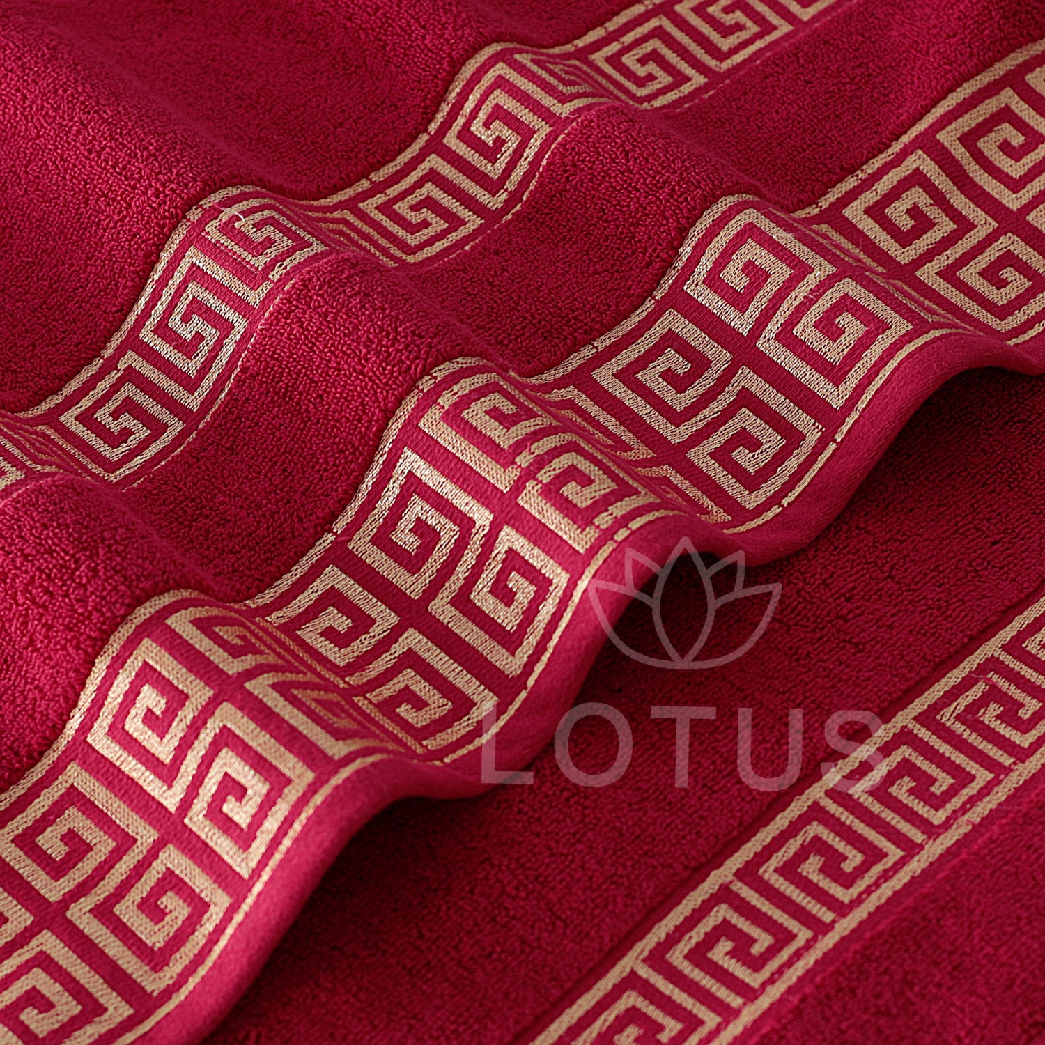 Maroon Versatile - Jacquard Bath Towel