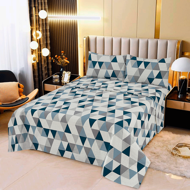 Triangles - Bed Sheet Set Single Hover Image