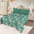 Green Haven Bloom - Bed Sheet Set