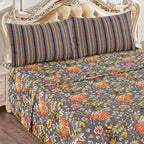 Emerald Blossom Charm - Bed Sheet Set