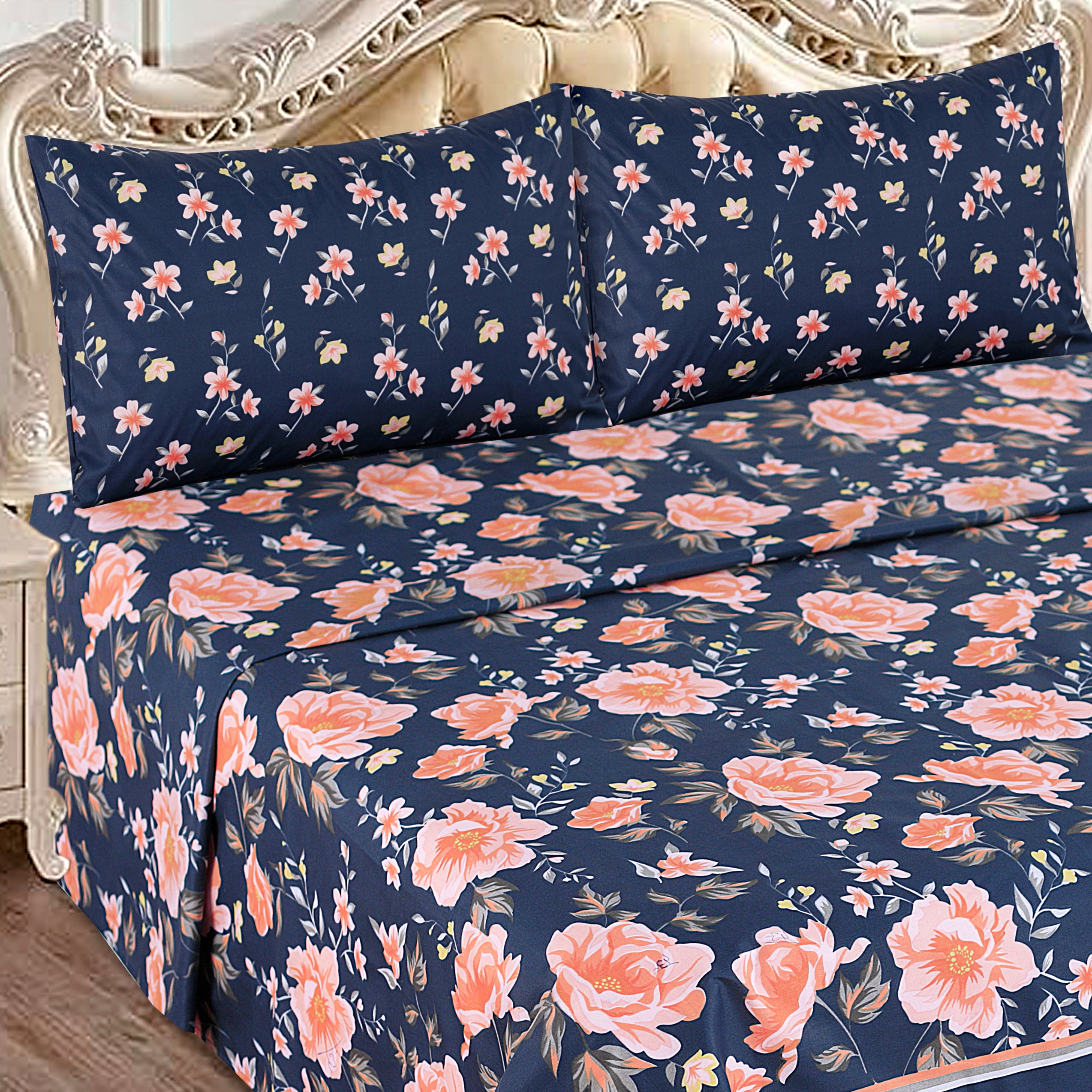 Blue Meadow Dreams - Bed Sheet Set Single