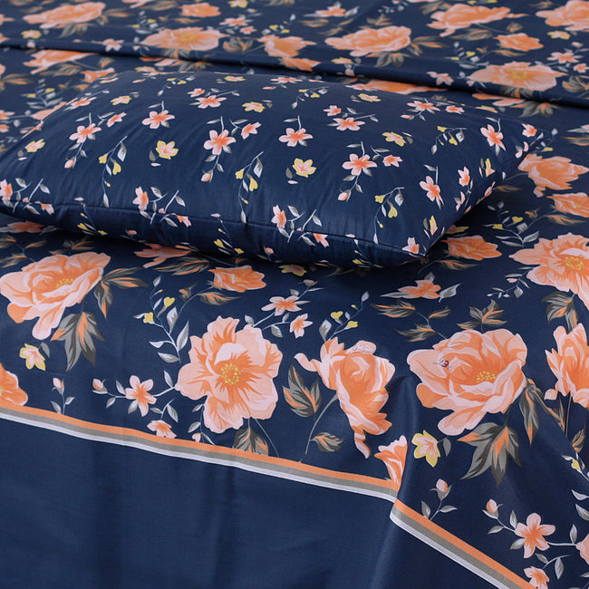 Blue Meadow Dreams - Bed Sheet Set Single Main Image