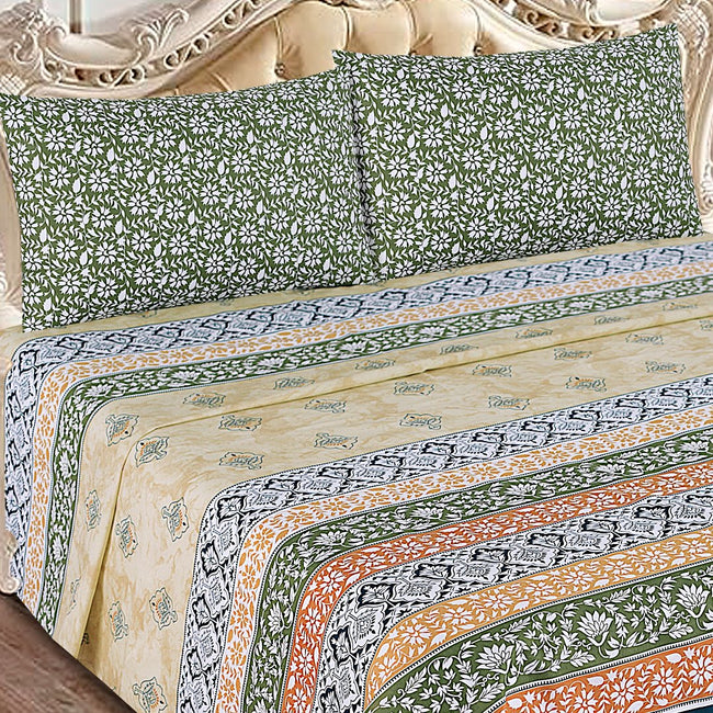 Azure Petal Delight - Bed Sheet Set Main Image