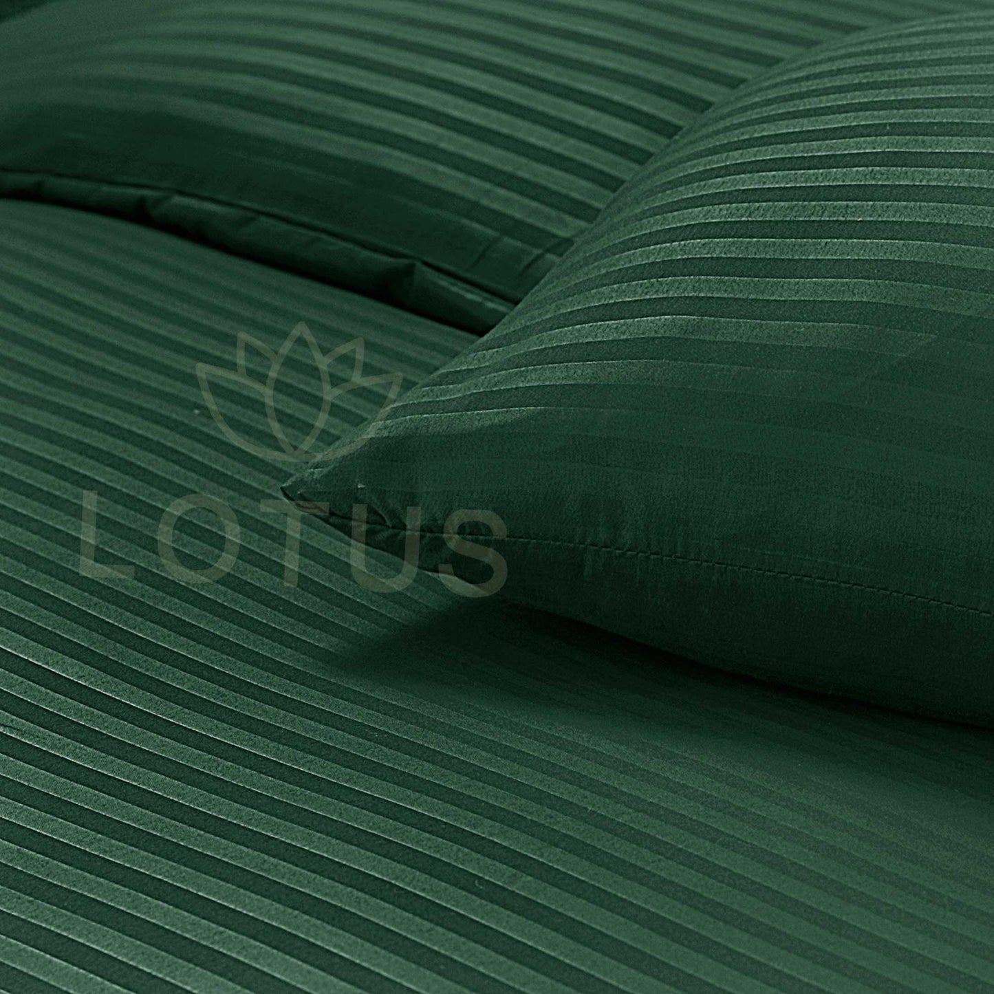 Ultra Soft Cushion Cover – Green Stripe, 2 Pc