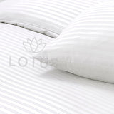 White Sateen Stripe - Cushion Cover ( Pack of 2 )