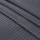 Charcoal Stripe Sateen - Bed Sheet Set King