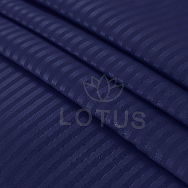 Navy Blue Stripe Sateen - Pillow Cover Pack of 2 Main Image