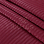Maroon Stripe Sateen - Bed Sheet Set King