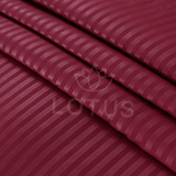 Maroon Stripe Sateen - Bed Sheet Set King