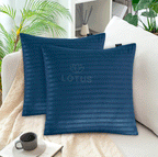 Zinc Sateen Stripe - Cushion Cover Pack of 2