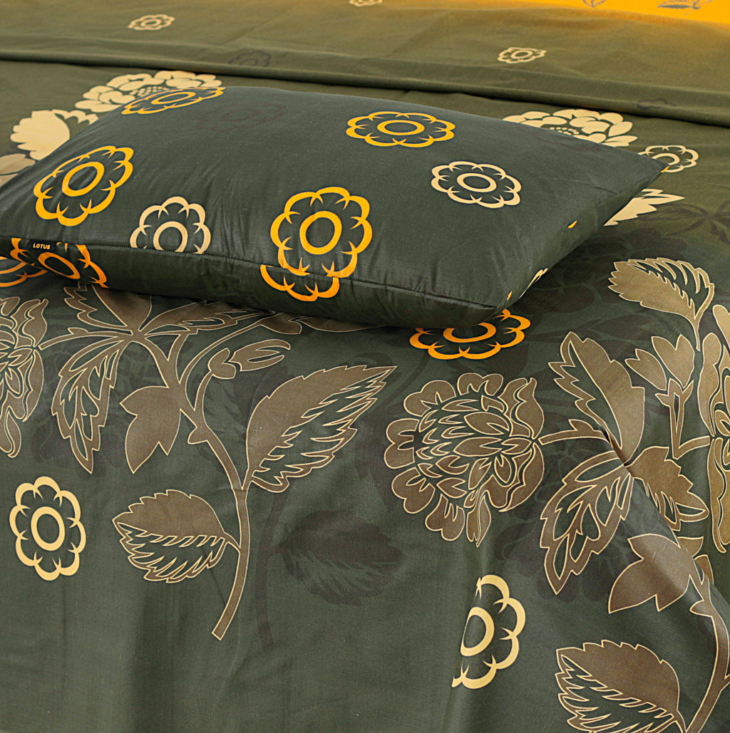 Golden Bloom - Bed Sheet Set