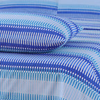 Royal Green Stripe - Bed Sheet Set King - RFS