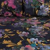 Multi Black Floral - Panel Bed Sheet Set Queen