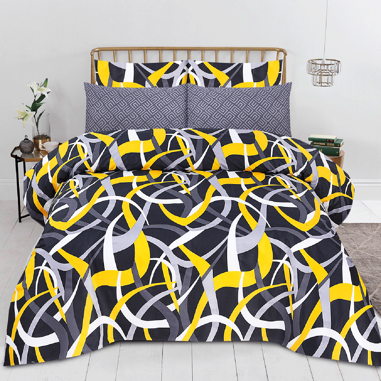 2 Pcs Single Size Cotton Mix Bedsheet - Roya