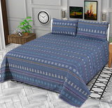 Snow Crystal - Bed Sheet Set Single