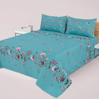 Aqua Bloom - Bed Sheet Set