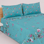 Aqua Bloom - Bed Sheet Set